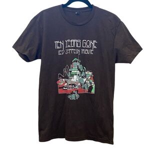 Next Level Apparel Heather Brown T-Shirt. Size M. Led Zeppelin Tribute.